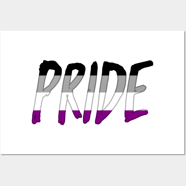 Asexual Pride! Wall Art by Quirkball